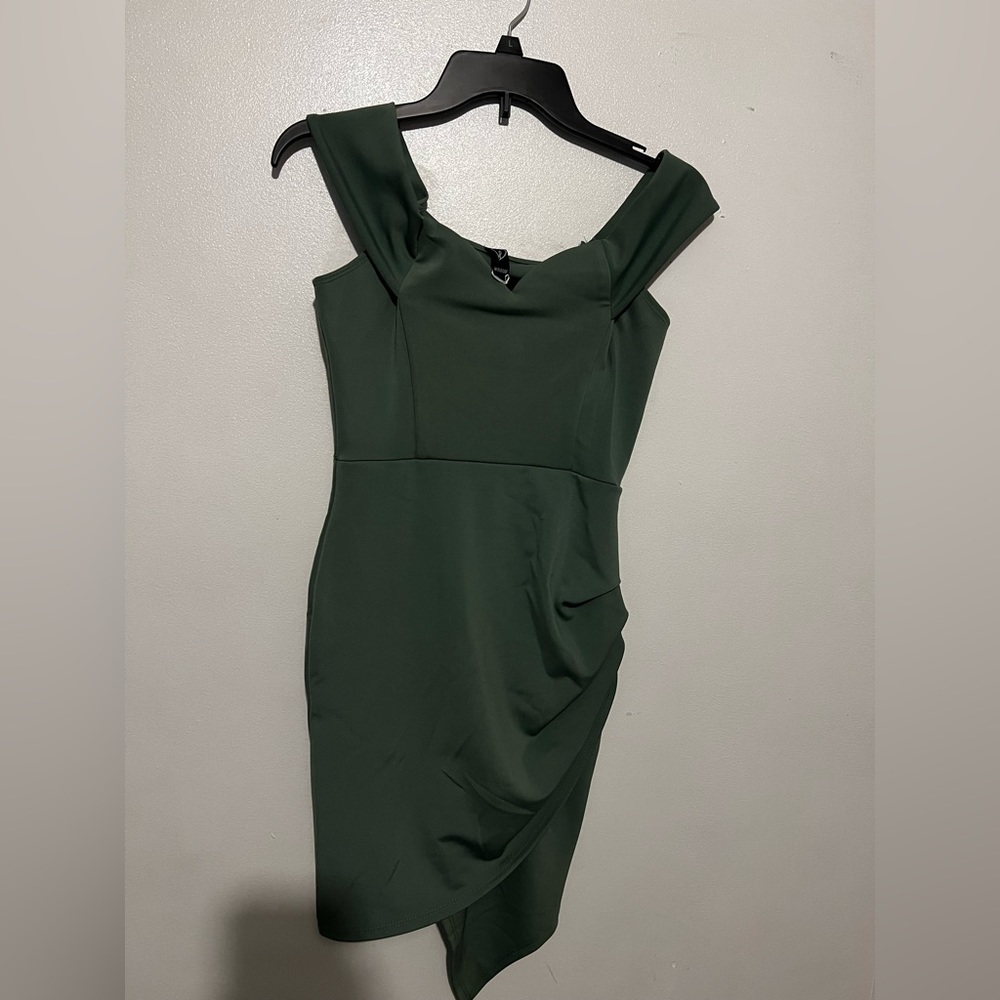 Asymmetrical Off the Shoulder Dress